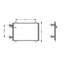 AVA AC Condenser AVA QUALITY COOLING AI5193 OE Ref 8Z0.260.401 D