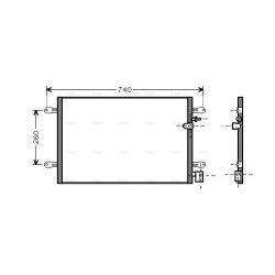 AVA AC Condenser AVA QUALITY COOLING AI5237 OE Ref 4F0.260.403 E