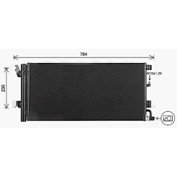 AC Condenser AVA QUALITY COOLING AI5447D OE Ref 8W0816411Q