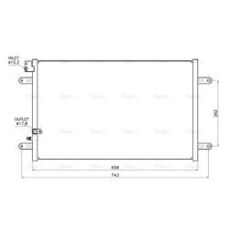 AVA AC Condenser AVA QUALITY COOLING AI5458 OE Ref 4F0.260.403 L