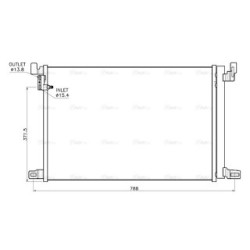AVA AC Condenser AVA QUALITY COOLING AI5459D OE Ref 4M0816421B