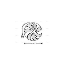AVA Radiator Fan AVA QUALITY COOLING AI7509 OE Ref 1J0959455B