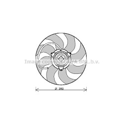 AVA Radiator Fan AVA QUALITY COOLING AI7513 OE Ref 8E0959455K