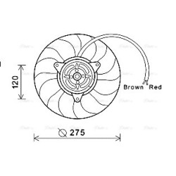 AVA Radiator Fan AVA QUALITY COOLING AI7515 OE Ref 8E0121205C