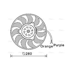 AVA Radiator Fan AVA QUALITY COOLING AI7517 OE Ref 4F0959455A