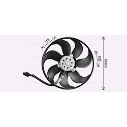 AVA Radiator Fan AVA QUALITY COOLING AI7521 OE Ref 1J0.959.455 S