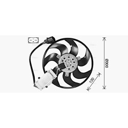 AVA Radiator Fan AVA QUALITY COOLING AI7529 OE Ref 7L0959455F