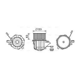 AVA Heater Blower Motor AVA QUALITY COOLING AI8395 OE Ref 8T2820021