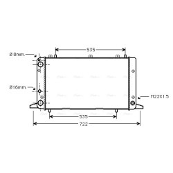 AVA Radiator AVA QUALITY COOLING AIA2053 OE Ref 443121253E