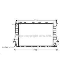 AVA Radiator AVA QUALITY COOLING AIA2083 OE Ref 4A0121251Q