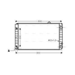 AVA Radiator AVA QUALITY COOLING AIA2099 OE Ref 4D0121251