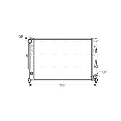 AVA Radiator AVA QUALITY COOLING AIA2124 OE Ref 4B0121251K