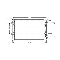 AVA Radiator AVA QUALITY COOLING AIA2157 OE Ref 4B0121251AK