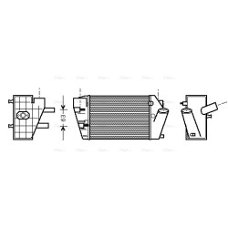 AVA Intercooler AVA QUALITY COOLING AIA4187 OE Ref 8E0.145.805G