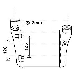 Intercooler AVA QUALITY COOLING AIA4333 OE Ref 8E0145805T