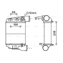 Intercooler AVA QUALITY COOLING AIA4369 OE Ref 8E0.145.805N