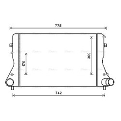 AVA Intercooler AVA QUALITY COOLING AIA4386 OE Ref 1K0.145.803 P