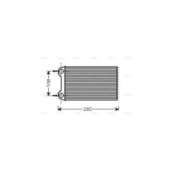 Heater Matrix AVA QUALITY COOLING AIA6254 OE Ref 8E2.820.031