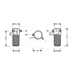 AVA AC Dryer AVA QUALITY COOLING AID012 OE Ref 4D0.820.193 A
