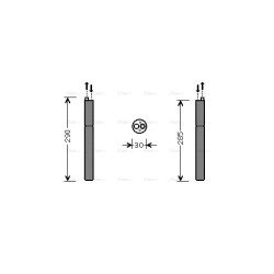 AC Dryer AVA QUALITY COOLING AID298 OE Ref 8K0298403B