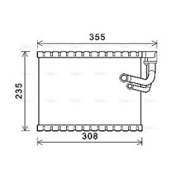 AC Evaporator AVA QUALITY COOLING AIV326 OE Ref 8K1898967A