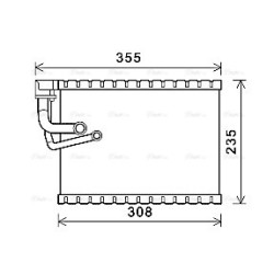 AC Evaporator AVA QUALITY COOLING AIV327 OE Ref 8K2898967A