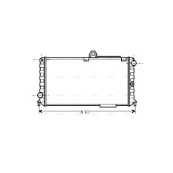 AVA Radiator AVA QUALITY COOLING AL2005 OE Ref 60578740
