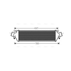 AVA Intercooler AVA QUALITY COOLING AL4118 OE Ref 50514486