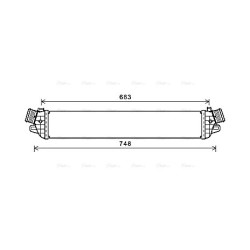 AVA Intercooler AVA QUALITY COOLING AL4129 OE Ref 50514475