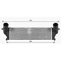 AVA Intercooler AVA QUALITY COOLING AL4151 OE Ref 50538853