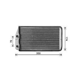 AVA Heater Matrix AVA QUALITY COOLING AL6157 OE Ref 77367556