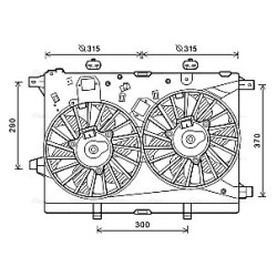 Radiator Fan AVA QUALITY COOLING AL7517 OE Ref 60692221