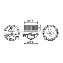 AVA Heater Blower Motor AVA QUALITY COOLING AL8137 OE Ref 77365569