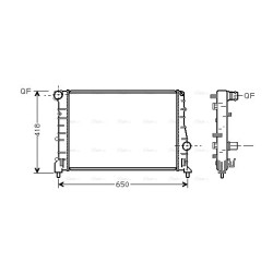 AVA Radiator AVA QUALITY COOLING ALA2084 OE Ref 46842846