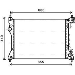 AVA Radiator AVA QUALITY COOLING ALA2117 OE Ref 50512102