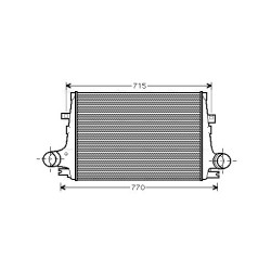 Intercooler AVA QUALITY COOLING ALA4096 OE Ref 60692222