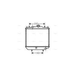 AVA Radiator AVA QUALITY COOLING AM2001 OE Ref 9427703