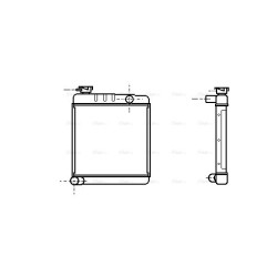 AVA Radiator AVA QUALITY COOLING AU2001 OE Ref ARP1105