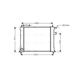 AVA Radiator AVA QUALITY COOLING AU2110 OE Ref FS106125
