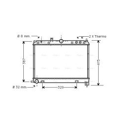 AVA Radiator AVA QUALITY COOLING AU2118 OE Ref PCC104260