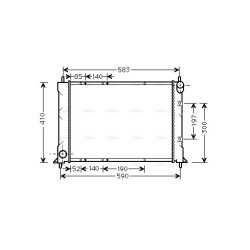 AVA Radiator AVA QUALITY COOLING AU2149 OE Ref PCC107680