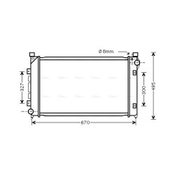 AVA Radiator AVA QUALITY COOLING AU2163 OE Ref PCC000110