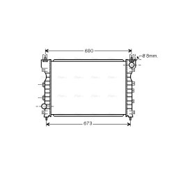 AVA Radiator AVA QUALITY COOLING AU2174 OE Ref PCC000321