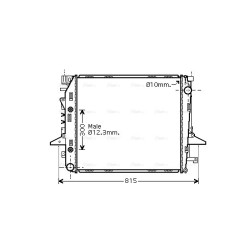 AVA Radiator AVA QUALITY COOLING AU2198 OE Ref PCC500040