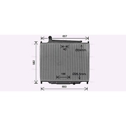 AVA Radiator AVA QUALITY COOLING AU2344 OE Ref PCC500300