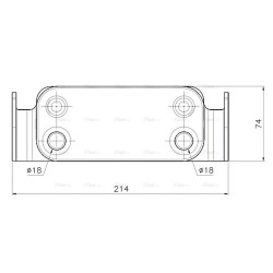 AVA Engine Oil Cooler AVA QUALITY COOLING AU3351 OE Ref PBC500051