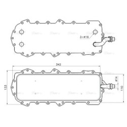 AVA Engine Oil Cooler AVA QUALITY COOLING AU3352 OE Ref AJ811960