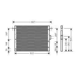 AVA AC Condenser AVA QUALITY COOLING AU5075 OE Ref JRB000030