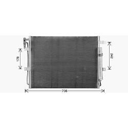 AVA AC Condenser AVA QUALITY COOLING AU5346D OE Ref JRB500270