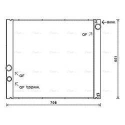 AVA Radiator AVA QUALITY COOLING AUA2207 OE Ref PCC500670